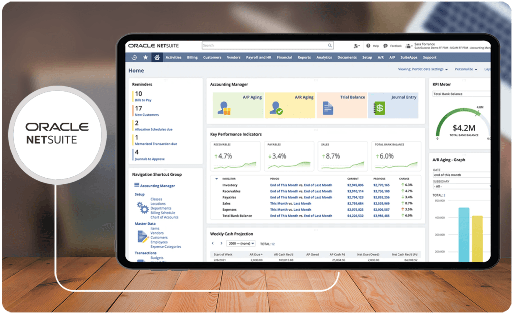 Online Accounting Dashboard